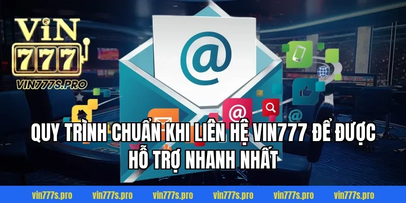 LIÊN HỆ VIN777 - TƯ VẤN CHUYÊN NGHIỆP, TẬN TÂM NHẤT 4 Quy trình chuẩn khi liên hệ Vin777 để được hỗ trợ nhanh nhất